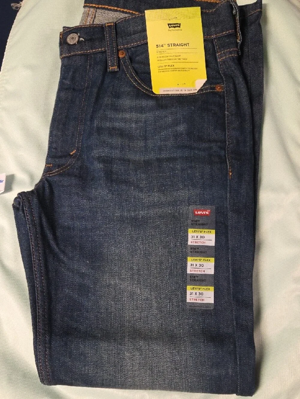 Levi's 514 Dark Blue Straight Fit Men's Jeans